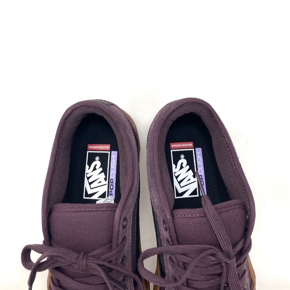 VANS Chukka Low Sidestripe Canvas Suede Wine Gum Women's Shoes Skate VN0A5KQZK10 - Picture 6 of 10